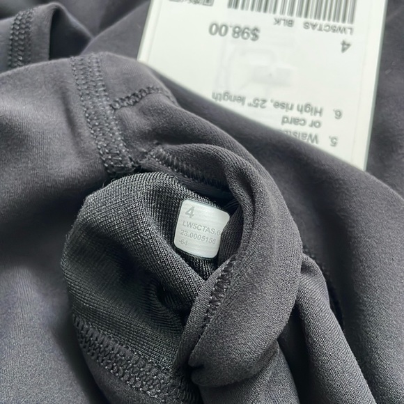 NWT Lululemon High Rise Align Pant 25" Black Size 4 - Picture 5 of 13